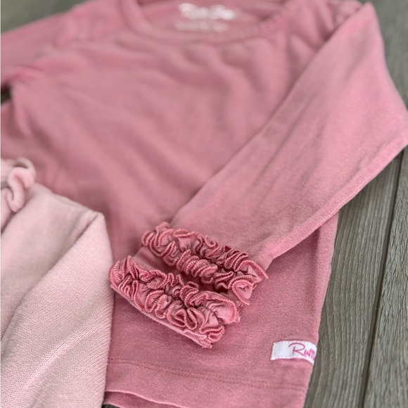 Pink RuffleButts Sweater and Top Set - Picture 3 of 5